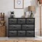 Sorbus Dresser with 8 Drawers - Chest Organizer Unit with Steel Frame Wood Top & Handle Easy Pull Fabric Bins for Clothes - Wide Storage Furniture for Bedroom, Hallway, Living Room, Nursery & Closet
